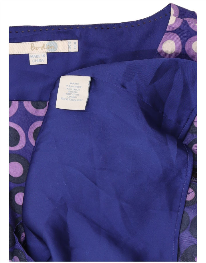Boden Vestido tubo para mujer UK 40 Mediano Seda geométrica multicolor Moderno