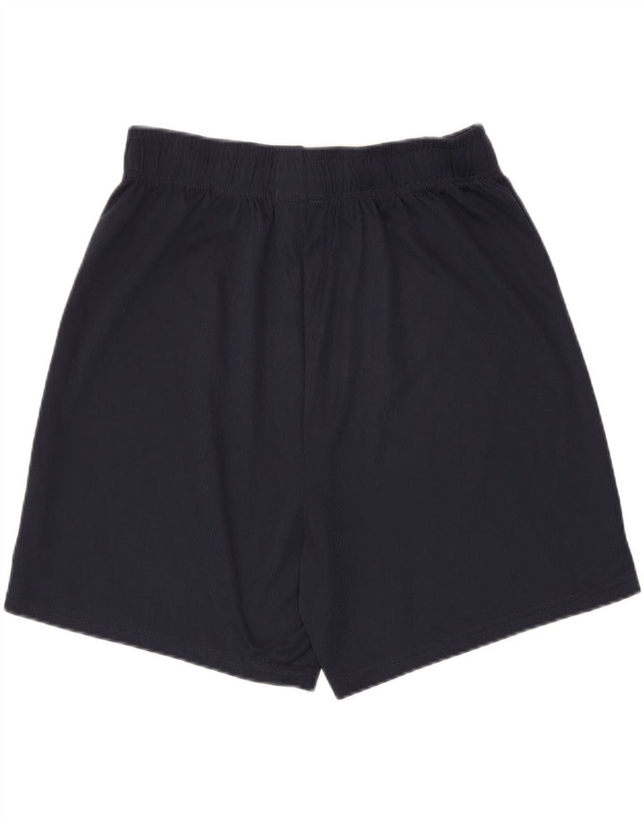 Champion Pantalones cortos deportivos para hombre, tamaño grande, poliéster azul marino