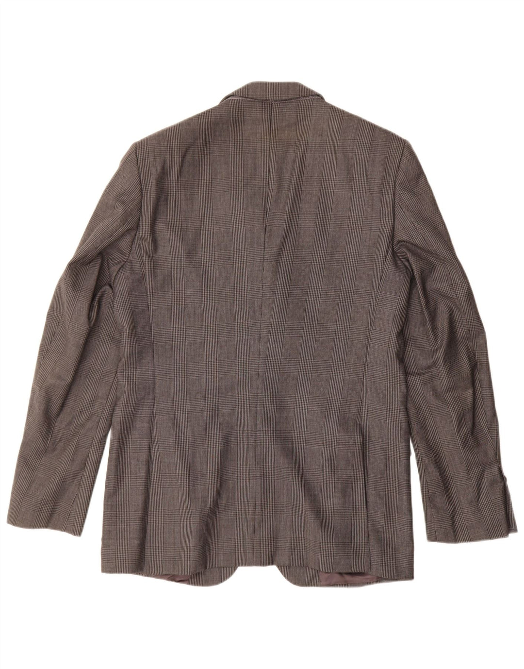 ZARA Chaqueta tipo blazer de 2 botones para hombre EU 50 Viscosa de pata de gallo gris medio