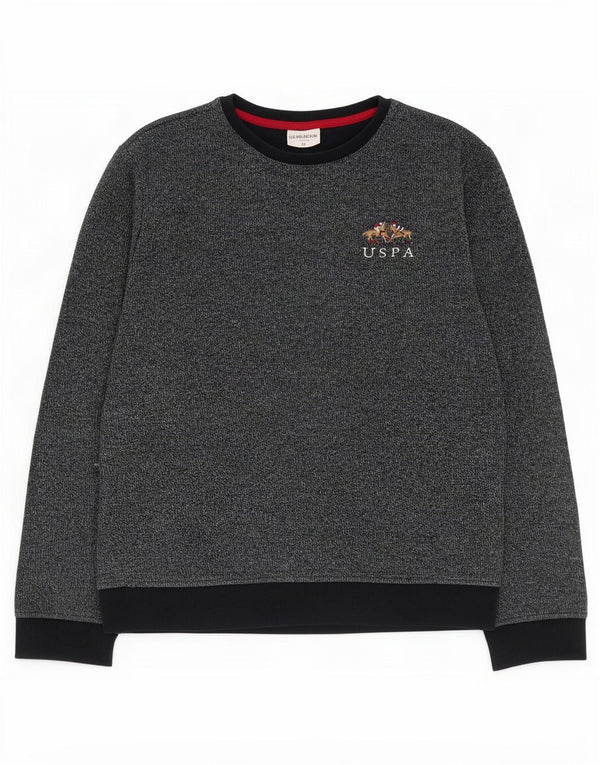 Asociación de Polo de EE. UU. Sudadera Jumper Medium Azul Marino De Algodón Moteado Hombre