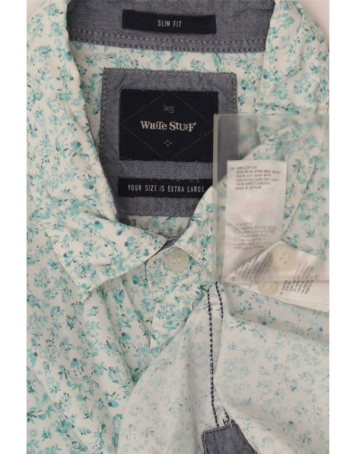Camisa ajustada de algodón floral XL para hombre de White Stuff