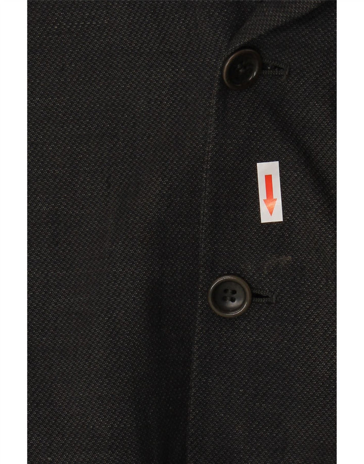 Armani Collezioni Chaqueta tipo blazer de 3 botones para hombre IT 50 Lino gris medio
