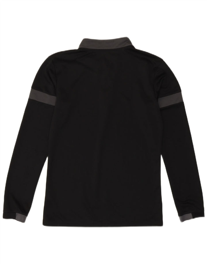 Puma Hombre Zip Neck Jersey Chándal Top Pequeño Negro Colorblock Poliéster