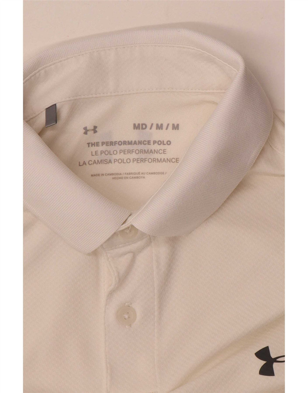 Polo Under Armour Hombre Blanco Mediano
