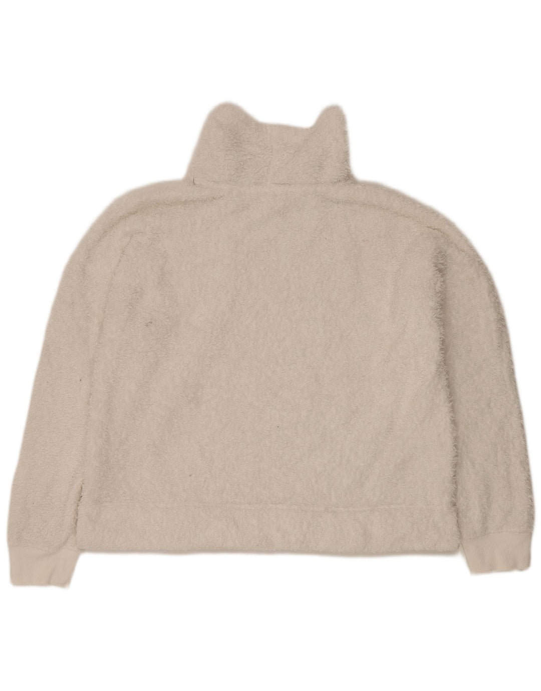 Calvin Klein Jersey de forro polar extragrande con cuello vuelto para mujer UK 46 Grande Blanco