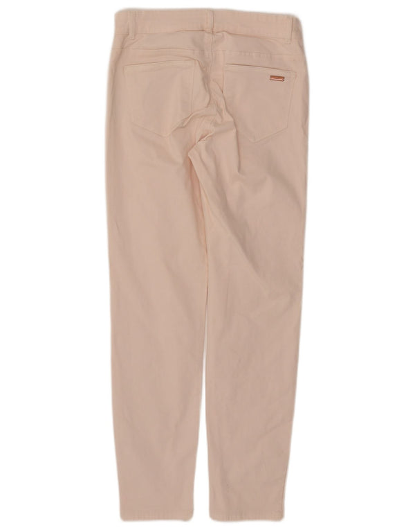 Pantalones informales de corte entallado para mujer Esprit UK 10 Small W27 L27 Algodón rosa