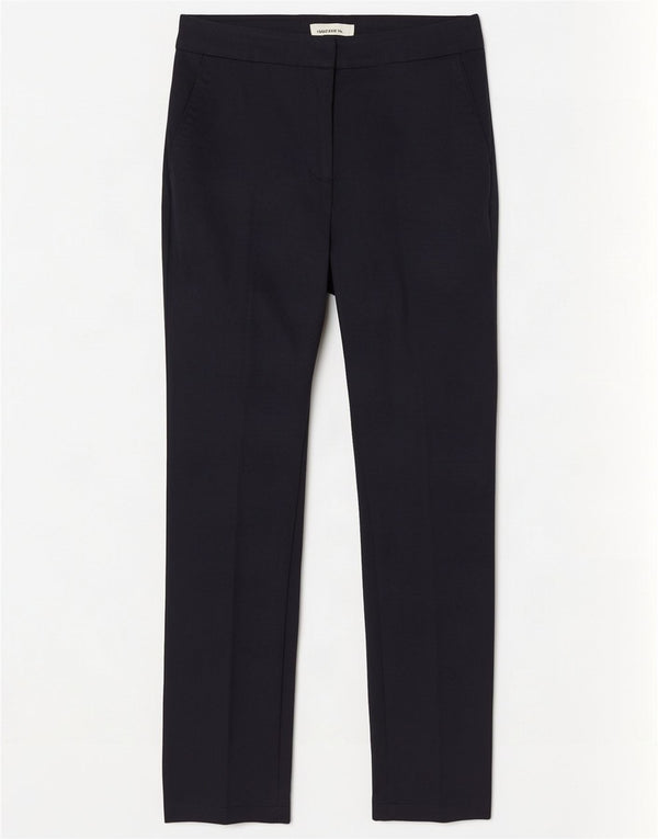 Zara Mujer Pantalón Chino Slim EU 40 Medium W30 L28 Azul Marino Algodón