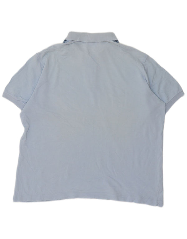 Polo Lacoste para hombre talla 7 2XL algodón azul