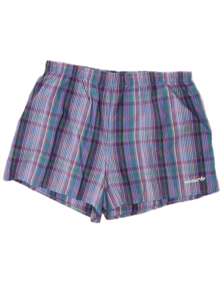 Bañador ADIDAS Hombre Grande Azul Cuadros Algodón