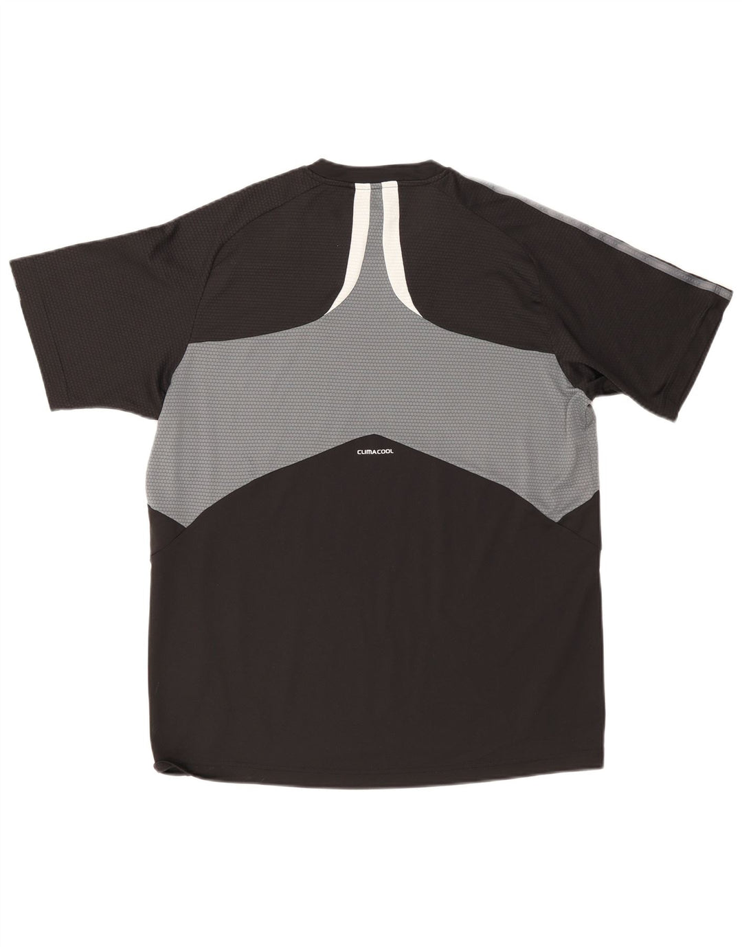 Adidas Mens Climacool Camiseta Top Grande Negro Colorblock