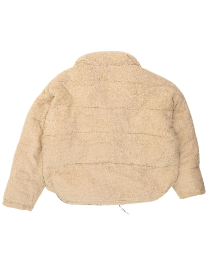 Urban Outfitters Chaqueta polar acolchada de gran tamaño para mujer Reino Unido 44 Medio Beige