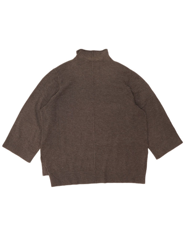 French Connection Suéter tipo jersey con cuello alto para mujer UK 40 XL Gris