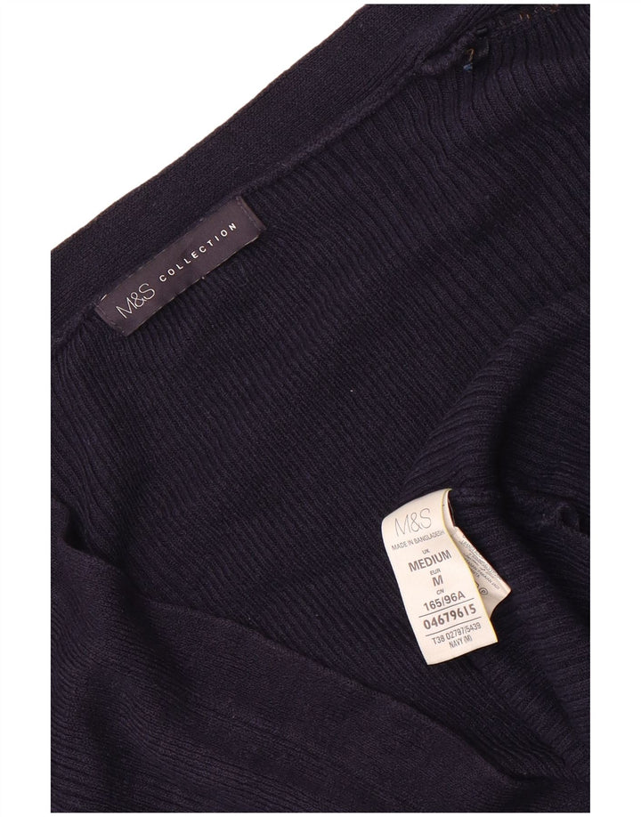 Marks & Spencer - Cárdigan largo para mujer, talla 40, tamaño mediano, azul marino