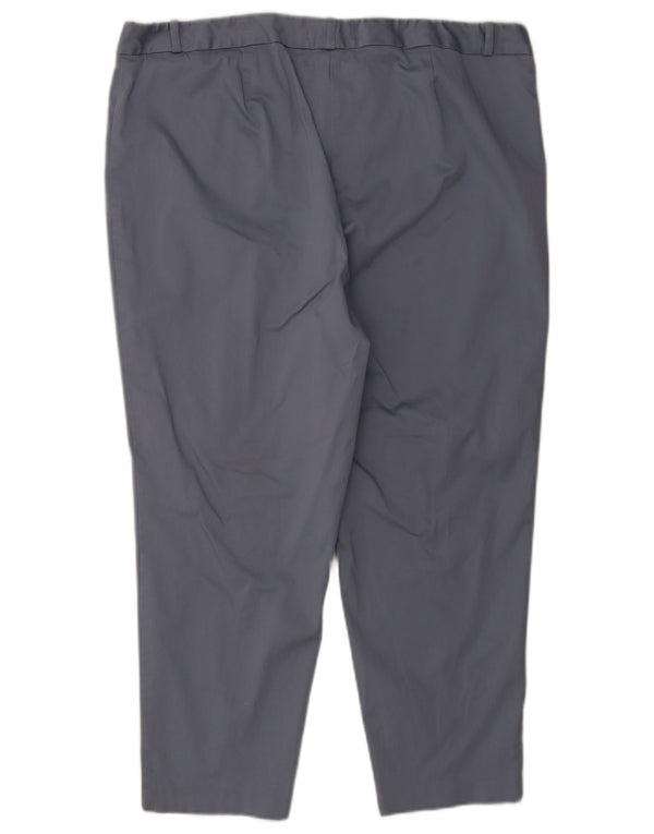 Marks & Spencer Pantalones cortos ajustados para mujer UK 22 3XL W40 L25 Azul