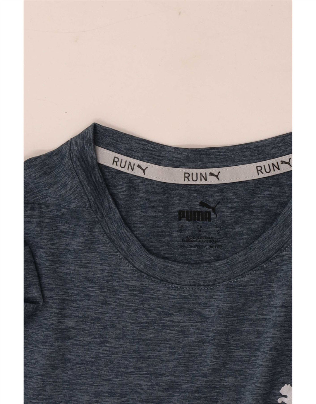 Camiseta Puma Hombre Top Small Azul Marino Moteado