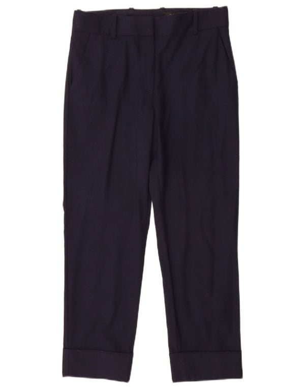 Cos Pantalón recto para mujer US 2 XS W25 L24 Lana azul marino