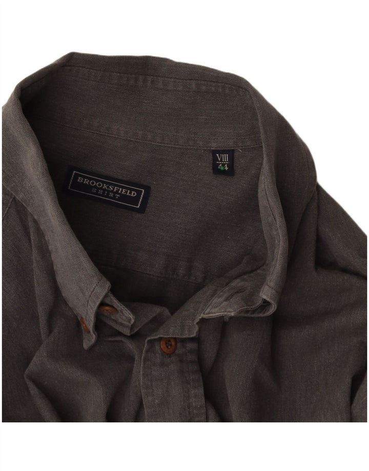 BROOKSFIELD Mens Shirt Size 44 XL Grey