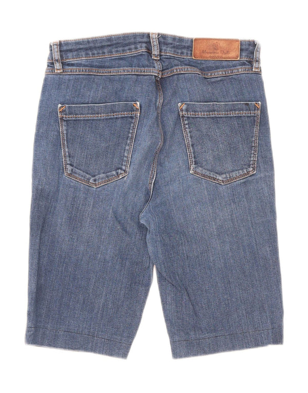 Massimo Dutti Shorts Denim Regular Fit Mujer EU 36 XS W26 Azul