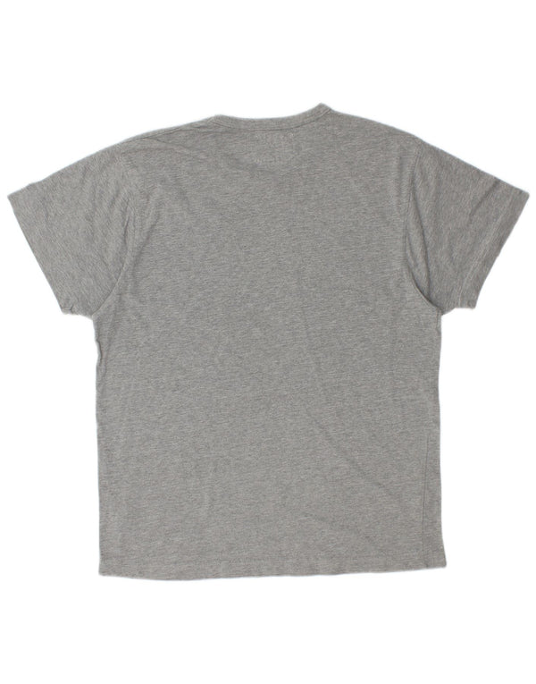 CHAMPION Camiseta gráfica para hombre Top pequeño gris