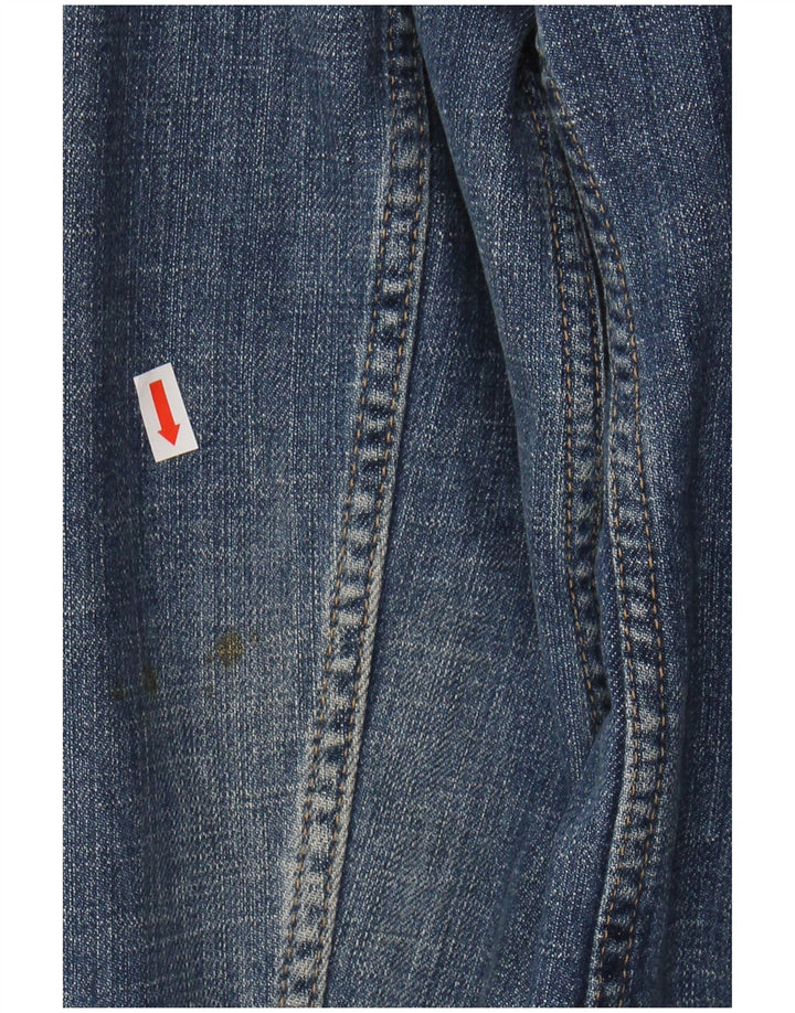 GAS Womens Denim Jacket UK 14 Large Blue Cotton