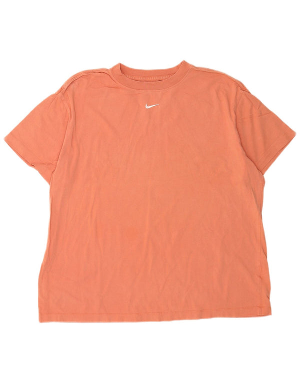 Nike Camiseta holgada con gráfico para hombre, talla grande, algodón rosa
