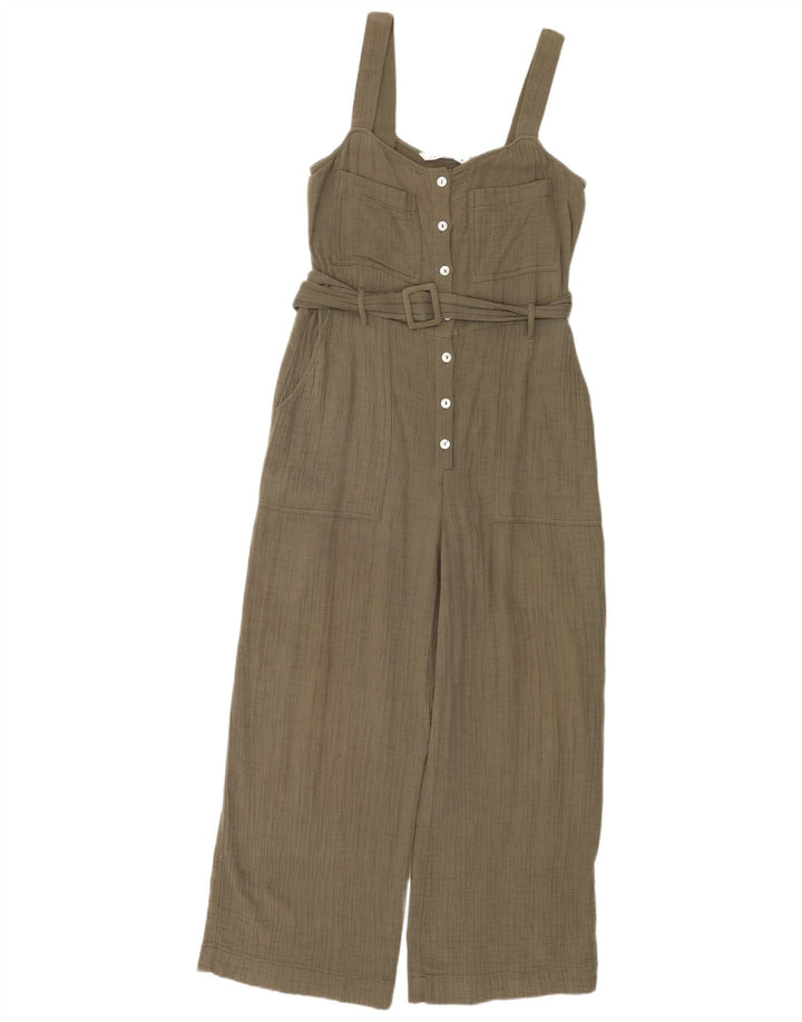 Zara Mujer Mono Sin Mangas UK 10 Small Caqui