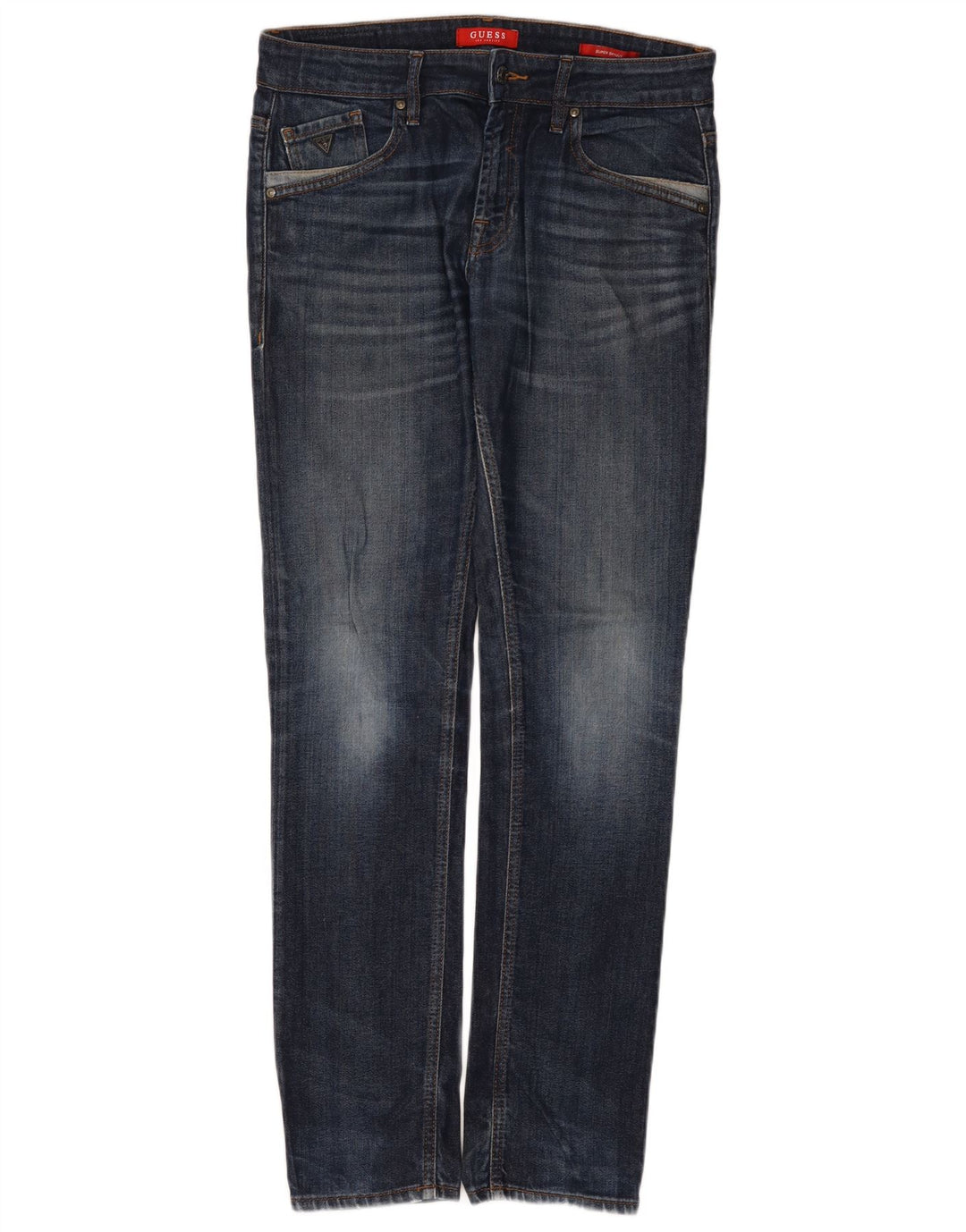 Guess Vaqueros Súper Ajustados Para Hombre W33 L32 Azul