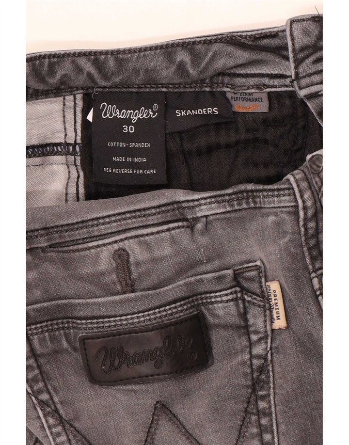 Vaqueros Wrangler Skanders Slim Para Mujer W30 L31 Algodón Gris
