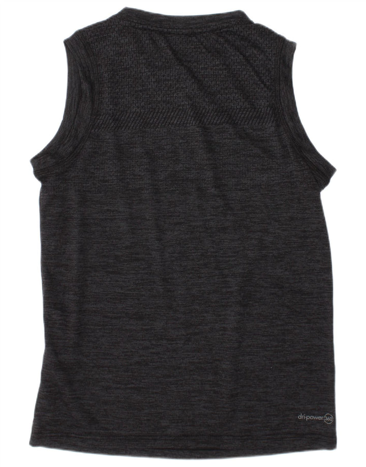 RUSSELL ATHLETIC Camiseta sin mangas Dri-Power para niños 7-8 años Gris medio moteado