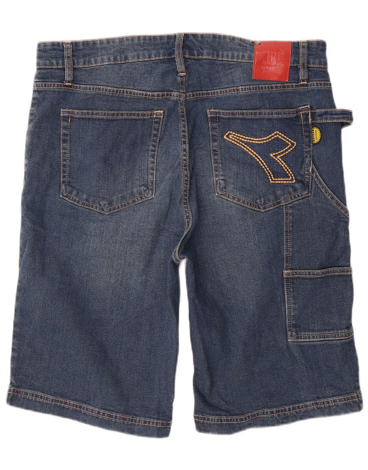 DIADORA Shorts Cargo Denim Hombre W33 Algodón Azul Medio