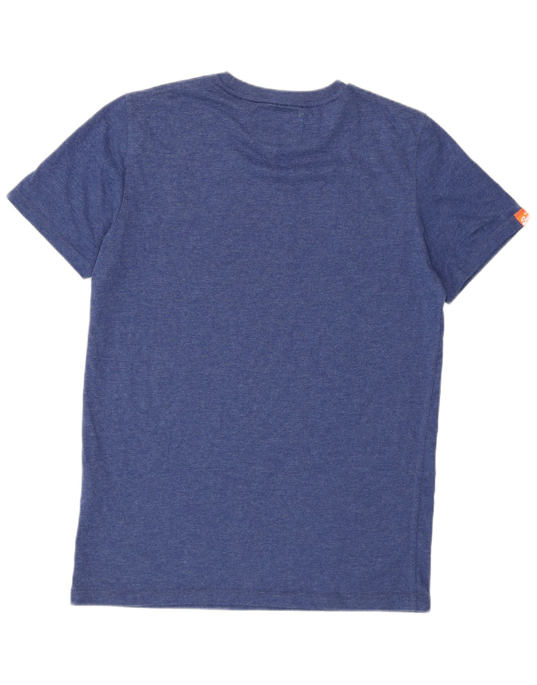 Superdry Hombre Camiseta Top Algodón Azul Medio