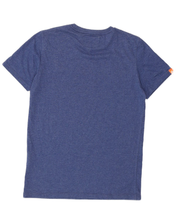 Superdry Mens T-Shirt Top Medium Blue Cotton