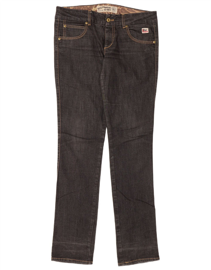 ROY ROGERS Womens Slim Jeans IT 44 Medium W30 L34 Black