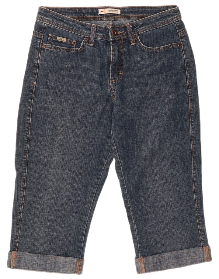 LEE Jeans Capri de Talle Medio para Mujer US 8 Mediano W29 Algodón Azul