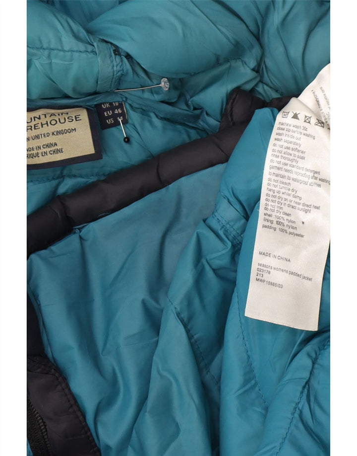 Chaqueta acolchada extragrande con capucha para mujer de Mountain Warehouse UK 40 XL Azul marino