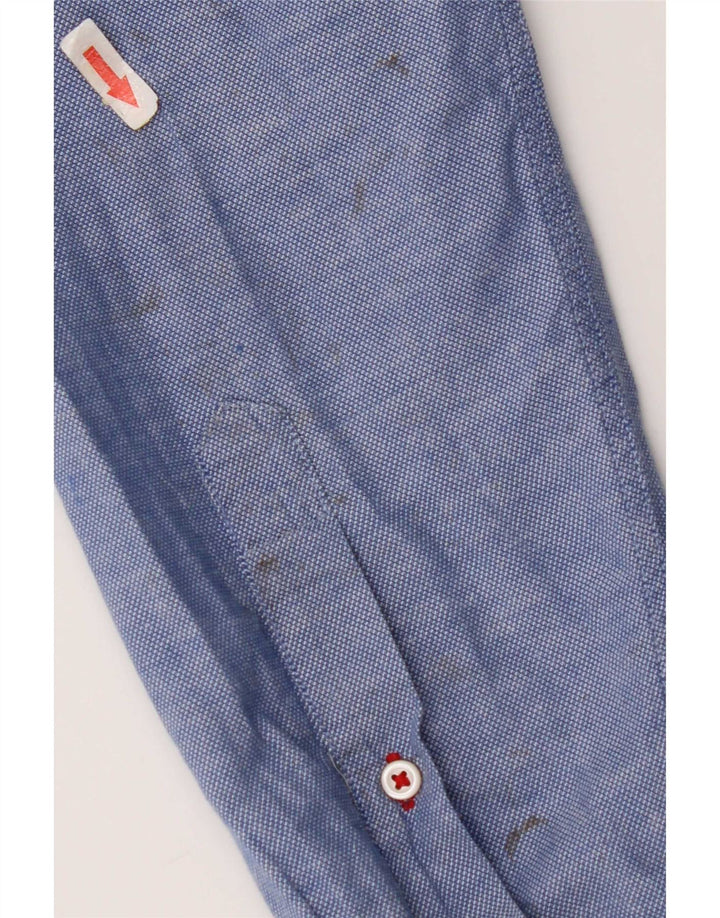 Camisa Tommy Hilfiger Hombre Azul Medio Algodón