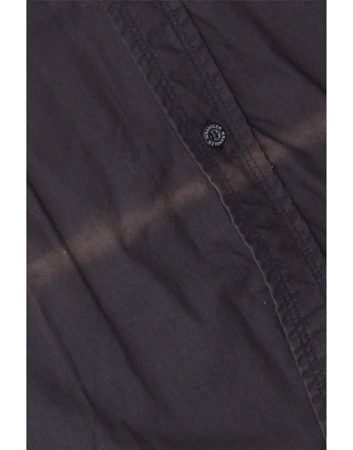 Wrangler Camisa Manga Corta Hombre 2XL Azul Marino Algodón