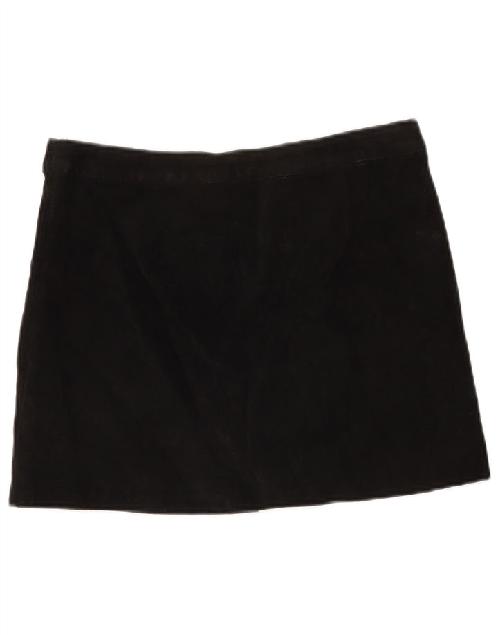 Pimkie Minifalda de ante para mujer IT 44 Medium W30 Black Leather