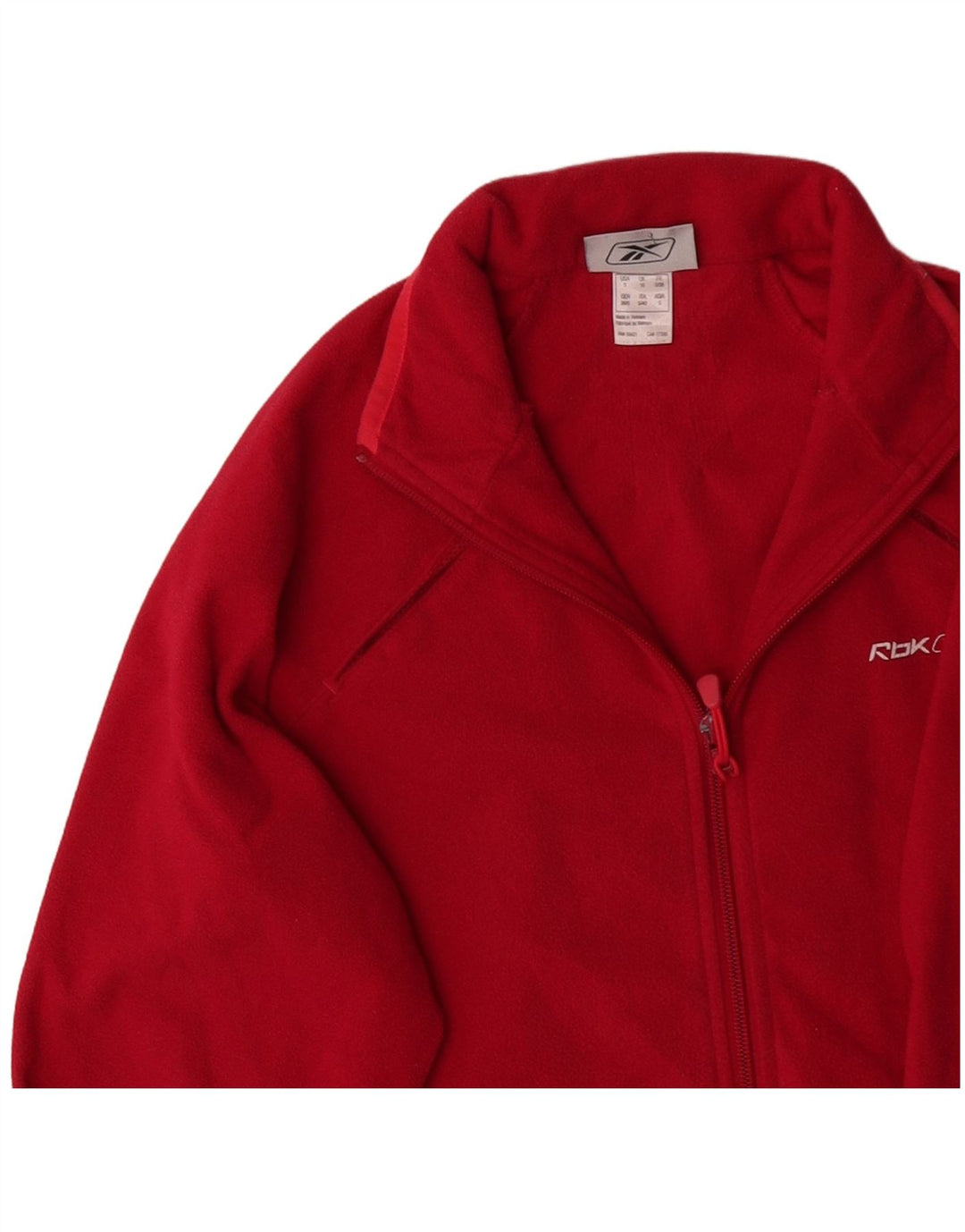 REEBOK Chaqueta polar para mujer UK 10 Small Red Poliéster
