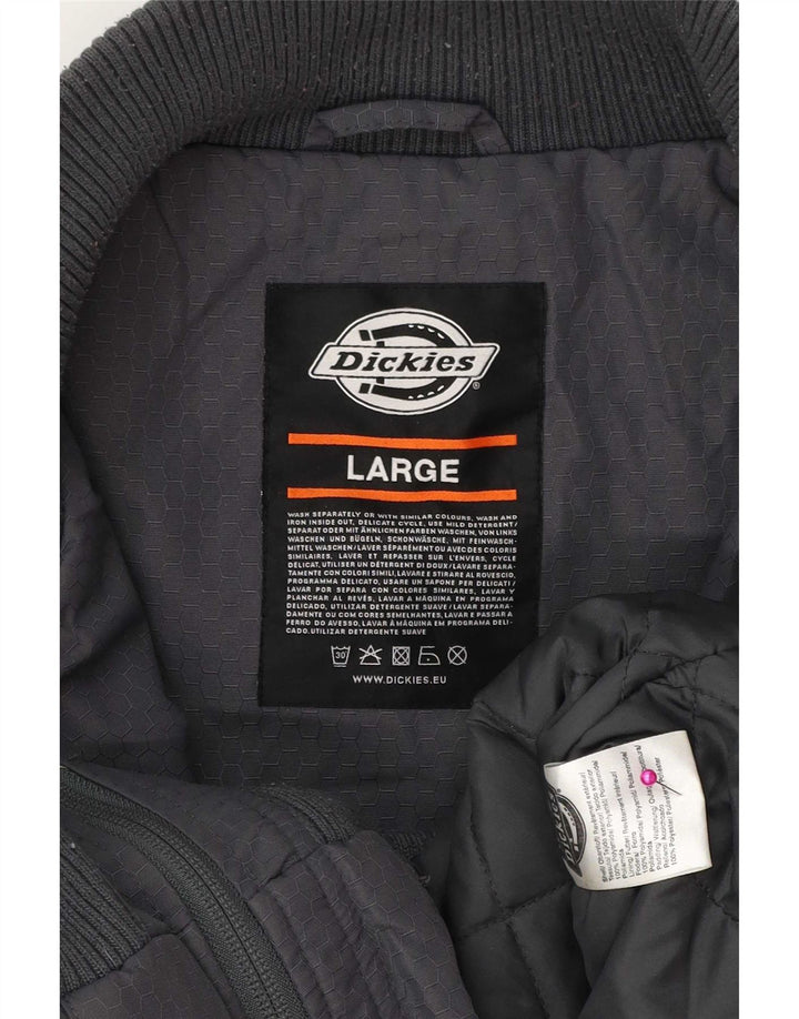Dickies Chaqueta Bomber para Hombre UK 40 Grande Poliamida Gris