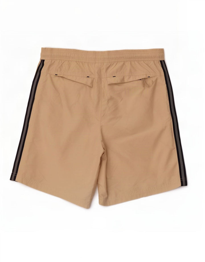 Adidas Hombre Pantalones Cortos Deportivos Gráficos Poliéster Color Block Beige Medio