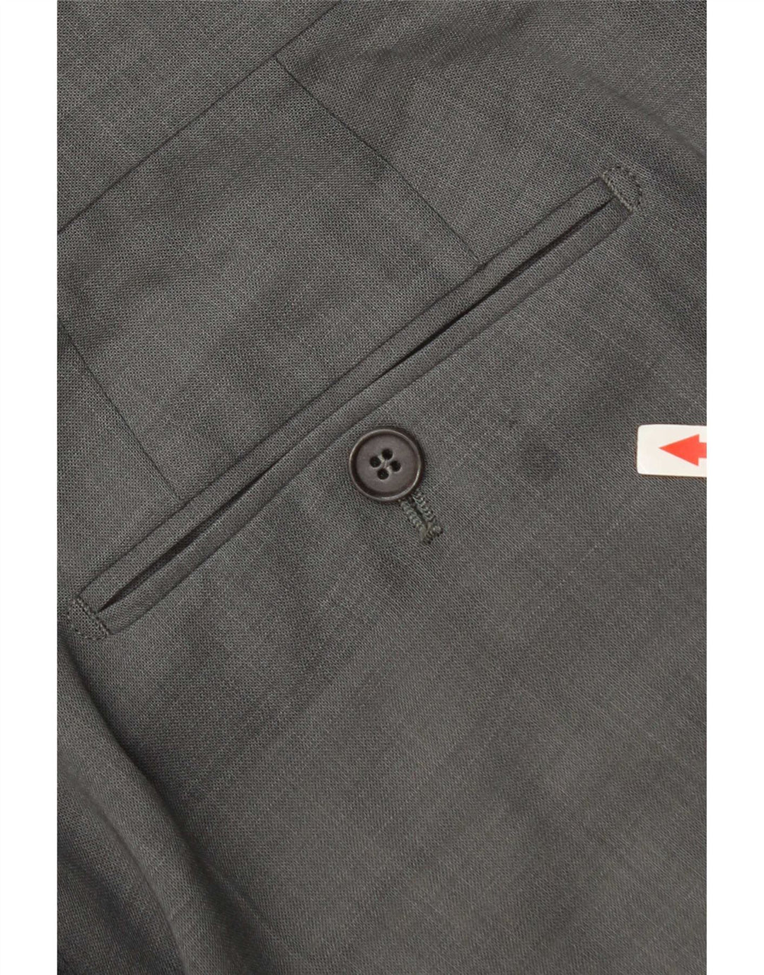 Pantalones de traje con pinzas Hugo Boss para hombre W34 L34 Gris