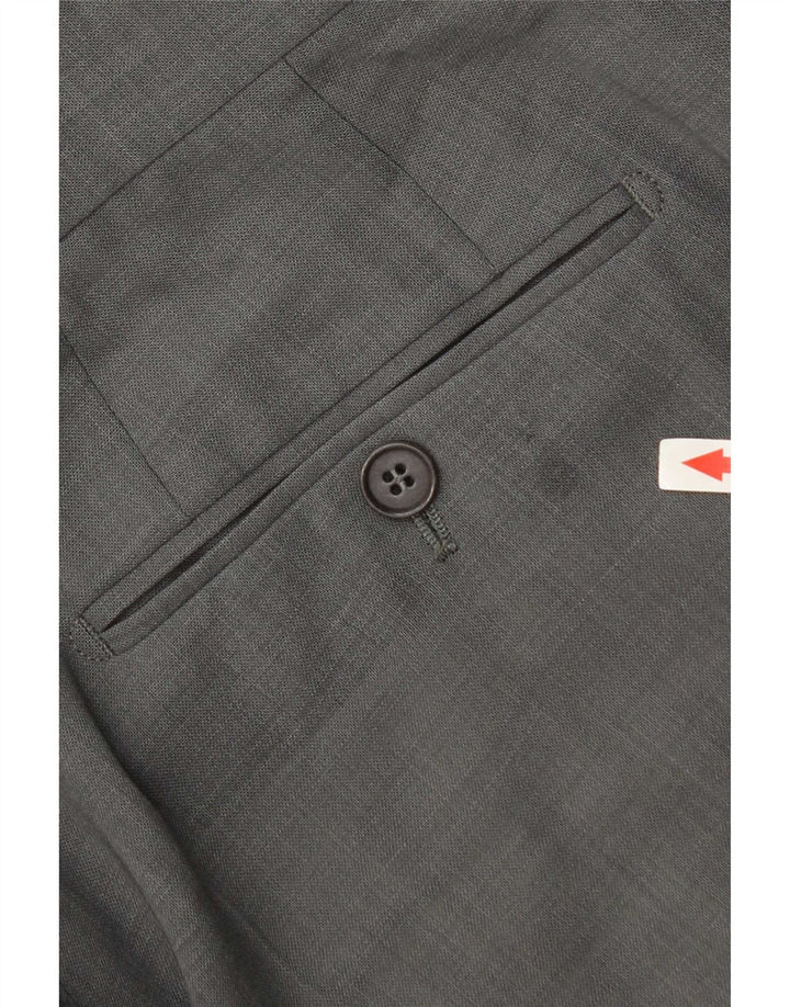 Pantalones de traje con pinzas Hugo Boss para hombre W34 L34 Gris