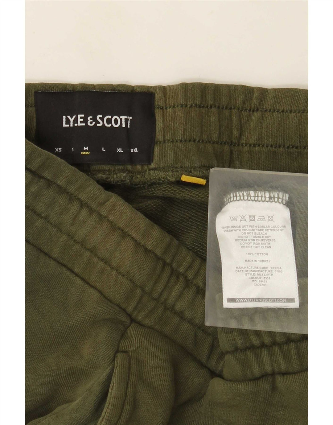 Pantalones De Chándal Lyle & Scott Hombre Joggers Algodón Verde Medio