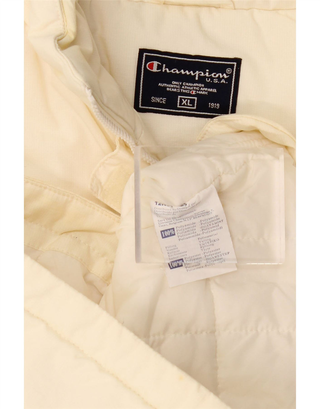 CHAMPION Chaleco para Mujer UK 18 XL Poliamida Blanco Roto