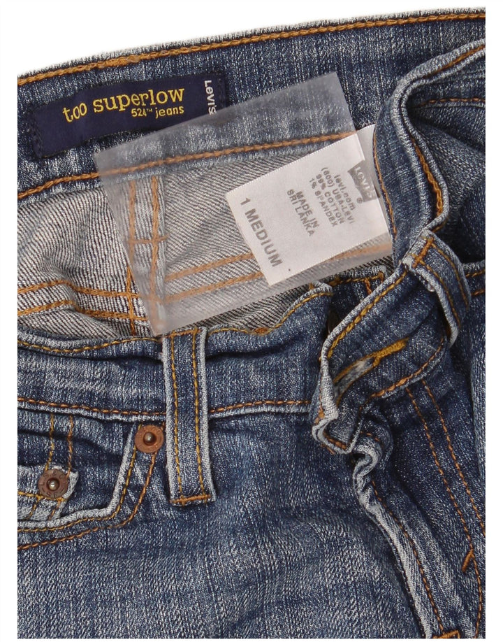 LEVI'S Jeans ajustados 524 Too Superlow para mujer US 1 XS W28 L32 Algodón azul