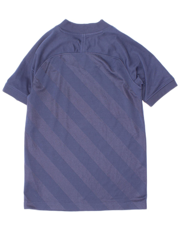 Nike Camiseta Dri Fit para niños 6-7 años XS Azul Marino Rayas Poliéster