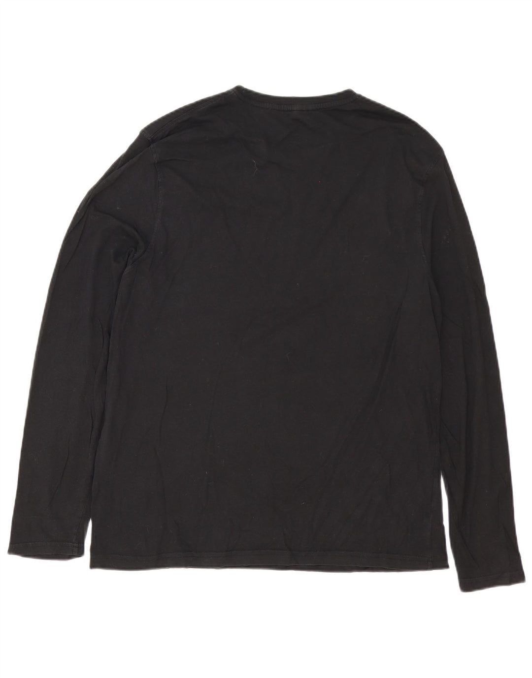 Camiseta para hombre de manga larga de algodón negro grande de Mountain Warehouse