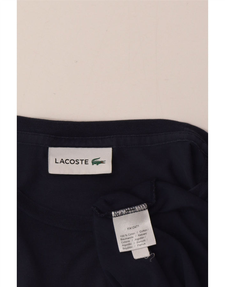 Camiseta Lacoste Hombre Top Grande Azul Marino Algodón
