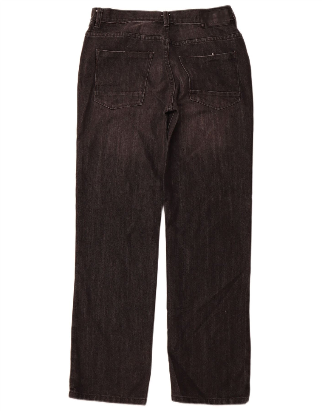 CALVIN KLEIN Vaqueros rectos rebeldes para niñas 15-16 años W30 L29 Negro clásico